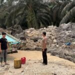 Polsek Pangean Tertibkan Satu Rakit PETI Di Desa Sako