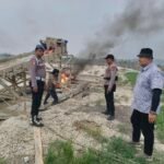 Polres Kuansing Musnahkan 22 Rakit PETI Di Area PT KTBM
