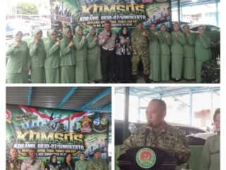 Baru Dua Minggu Bertugas Sebagai Danramil Simokerto Mayor Inf Muh Sidkon Lakukan Komsos Bersama Tiga Pilar