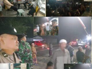 Bhabinkamtibmas dan Babinsa Srono Hadiri Kegiatan Sholawatan di Desa Parijatah Kulon