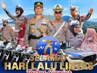 Hari Lalu Lintas Bhayangkara ke-71, Polres Cianjur Perkuat Komitmen Pelayanan dan Keselamatan Masyarakat