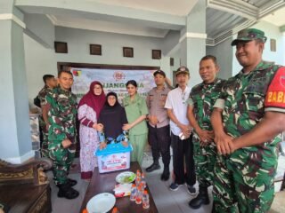 Pererat Silaturahmi di HUT ke-81 TNI, Dandim 0812/Lamongan Gelar Anjangsana ke Purnawirawan dan Warakawuri