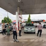 Polres Kuansing Patroli Dan Pantau Distribusi BBM Di Sejumlah SPBU