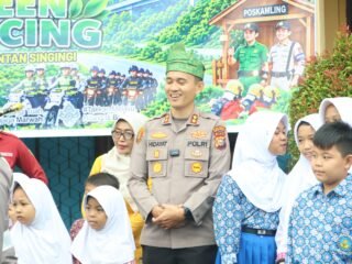 Green Policing Goes To School, Kapolres Kuansing Ajak 290 Siswa Jaga Lingkungan Sejak Dini