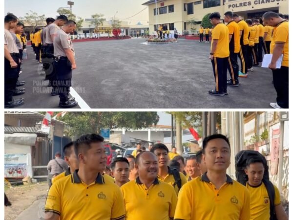 Jaga Kebugaran dan Kekompakan, Polres Cianjur Gelar Apel Pagi dan Olahraga Bersama