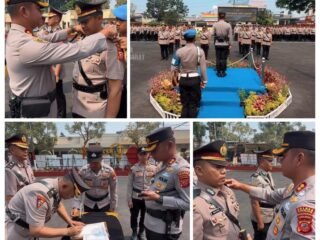 Polres Cianjur Gelar Sertijab PJU dan Kapolsek, Kapolres Tekankan Profesionalisme dan Pelayanan
