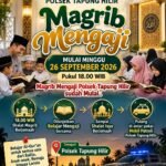 Inisiasi Program 'Magrib Mengaji', Polsek Tapung Hilir Dorong Pembentukan Generasi Qur'ani