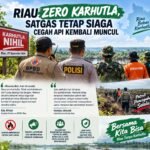 Riau Zero Karhutla, Satgas Tetap Siaga Cegah Api Kembali Muncul