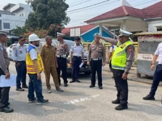 Pastikan Keselamatan Pengguna Jalan, Ditlantas Polda Riau Survei Kelayakan Jalan Di Rengat