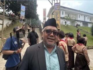 Ketua Baznas Kabupaten Sukabumi Unang Sudarma, Hadir Dan Dukung Kemah Nasional Pramuka PUI