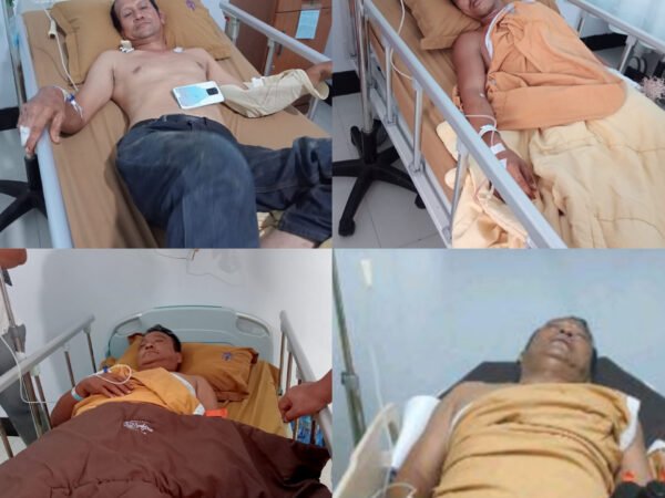Bentrokan Pecah Di Kuansing, 9 Orang Luka-Luka Akibat Konflik Lahan Polisi Berjaga Di Lokasi Bentrokan