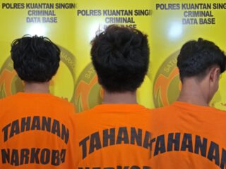 Tim Elang Kuantan Ungkap Peredaran Sabu 25,14 Gram Di Koto Taluk, Tiga Orang Diamankan