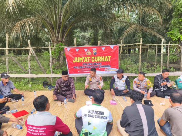 Jumat Curhat, Polsek Jajaran Polres Kuansing Dekatkan Polisi Dengan Masyarakat