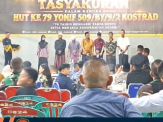 Yonif 509 Balawara Yuda Gelar Tasyakuran dan Santunan Anak Yatim Piatu, Beri Penghargaan Medali Emas untuk Pemenang Lomba
