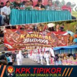 Kemeriahan Pawai Karnaval Budaya Lokal di Tegal Harjo Kecamatan Glenmore Banyuwangi di Padati Masyarakat dan Pedagang UMKM
