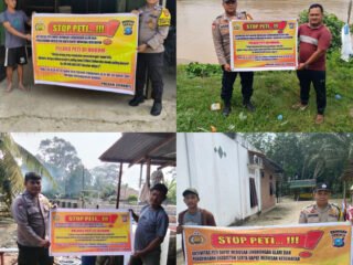 Polres Kuansing Melalui Polsek Jajaran Gencarkan Sosialisasi Larangan PETI Di Sejumlah Wilayah