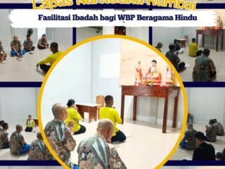 Penuhi Hak Beribadah Lapas Narkotika Rumbai Fasilitasi Ibadah Bagi WBP Beragama Hindu