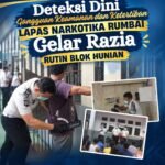 Deteksi Dini Gangguan Keamanan Dan Ketertiban, Lapas Narkotika Rumbai Gelar Razia Rutin Blok Hunian