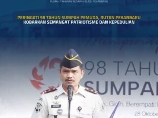 Peringati 98 Tahun Sumpah Pemuda, Rutan Pekanbaru Kobarkan Semangat Patriotisme Dan Kepedulian