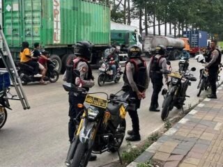TP.3 Sat Samapta Polres Tangsel Gelar Operasi Cipta Kondisi di Jl. Pantura Curug