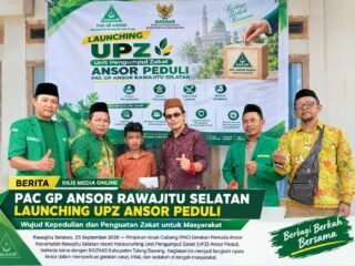 PAC GP ANSOR RAWAJITU SELATAN LAUNCHING UPZ ANSOR PEDULI, DARI NGOPI BARENG JADI GERAKAN SOSIAL*
