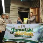 Jumat Barokah, Polres Kuansing Salurkan Sembako Kepada Masyarakat