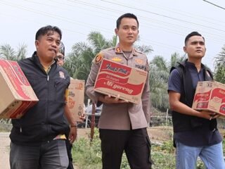 Peringati HUT Dubalang Kuansing, Kapolres Bersama Dubalang Salurkan Sembako Ke Panti Asuhan Baihaqi Umar