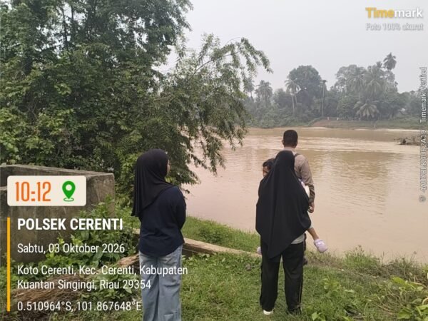 Layanan Kepolisian 110 Terima Aduan PETI, Polsek Cerenti Langsung Cek Lokasi