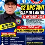 12 DPC AWI Bersiap Dilantik 12 Oktober 2026, Ketua DPP AWI Jakarta Akan Pimpin Prosesi Pengukuhan