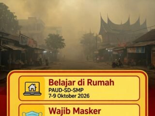 Kabut Asap Sijunjung Makin Parah, ISPU Tembus 169 Tidak Sehat - Siswa PAUD Hingga SMP Belajar di Rumah 7-9 Oktober 2026*