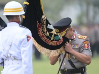 Tradisi Penghormatan Polri, Welcome And Farewell Parade Tandai Pergantian Kapolda Riau