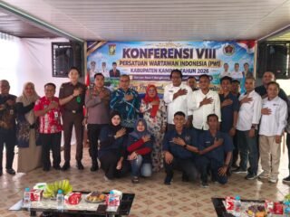Kasi Humas Polres Kampar Hadiri Konferensi VIII PWI Kabupaten Kampar