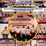 Kepala Lapas Narkotika Rumbai Ikuti Forum Koordinasi Dan Penandatanganan Perjanjian Kerja Sama Kelompok Layanan Bimbingan Integrasi