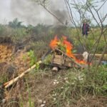 Polsek Kuantan Mudik Tertibkan Dua Mesin PETI Di Desa Pantai