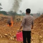 Polsek Kuantan Tengah Tindak 5 Unit Mesin Robin Diduga Digunakan Untuk Aktivitas PETI Ilegal Di Pintu Gobang Kari