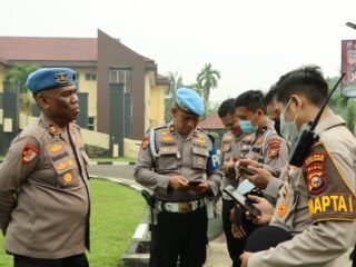 Polres Kuansing Gelar Gaktibplin, Periksa Disiplin Personel, Tes Urine, Hingga Antisipasi Judi Online