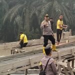 Polsek Singingi Tertibkan Dua Rakit PETI Di Desa Sungai Bawang