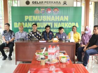 Polres Kuansing Musnahkan 161,51 Gram Sabu, Tegaskan Komitmen Berantas Peredaran Narkotika