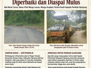 Akhirnya Mulus! Jalan Siswah Sumpur Kudus Sijunjung Diaspal, Warga Apresiasi Pemkab Sijunjung*