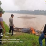 Polsek Benai Tindak PETI Di Dua Desa, Satu Rakit Tambang Emas Ilegal Dimusnahkan