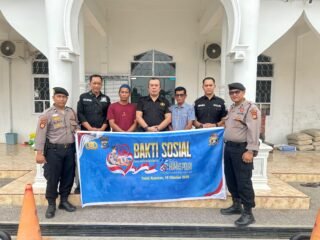 Sambut Hari Jadi Humas Polri Ke-75, Polres Kuansing Gelar Bakti Sosial Di Masjid Al Muhajirin