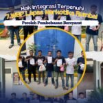 Hak Integrasi Terpenuhi 7 WBP Lapas Narkotika Rumbai Peroleh Pembebasan Bersyarat