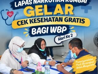 Lapas Narkotika Rumbai Gelar Cek Kesehatan Gratis Bagi Warga Binaan