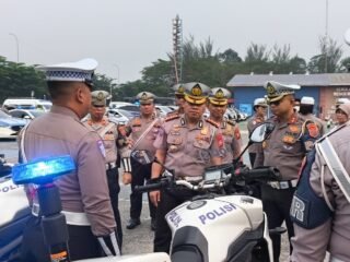 Jelang Ops Patuh Lancang Kuning 2026, Dirlantas Polda Riau Pimpin Apel Pagi Dan Pengecekan Kendaraan Patroli