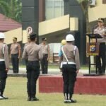 Kapolres Kuansing Pimpin Upacara PTDH Anggota Polri, Tegaskan Pentingnya Integritas Dan Disiplin