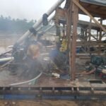 Polsek Cerenti Tindak Lanjut Pengaduan Masyarakat Melalui Layanan Kepolisian 110, Tiga Rakit PETI Di Sungai Kuantan Ditindak