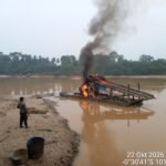 Polsek Cerenti Tindak Lanjuti Pengaduan Masyarakat Melalui Layanan Kepolisian 110, Satu Rakit PETI Ditindak