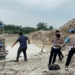 Polres Kuantan Singingi Tertibkan 23 Unit Rakit PETI Di Empat Lokasi