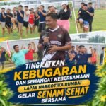 Tingkatkan Kebugaran Dan Semangat Kebersamaan Lapas Narkotika Rumbai Gelar Senam Sehat Bersama