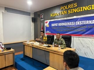 Kapolres Kuansing Pimpin Rapat Eksternal Operasi Patuh Lancang Kuning 2026, Tekankan Sinergi Dan Pendekatan Humanis